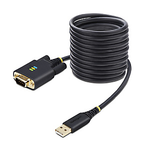 StarTech.com Adaptateur USB vers Série de 3m - COM Rétention, Câble Adaptateur/Convertisseur USB RS232, Vis/Écrous Interchangeables, USB-A vers DB9 RS StarTech.com Adaptateur USB vers Série de 3m - COM Rétention, Câble Adaptateur/Convertisseur USB RS232, Vis/Écrous Interchangeables, USB-A vers DB9 RS