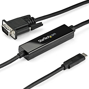 StarTech.com Adaptateur USB-C vers VGA 1m - Câble Vidéo Actif USB Type C vers VGA - 1920x1200/1080p - Compatible Thunderbolt 3 - Convertisseur USB-C à StarTech.com Adaptateur USB-C vers VGA 1m - Câble Vidéo Actif USB Type C vers VGA - 1920x1200/1080p - Compatible Thunderbolt 3 - Convertisseur USB-C à