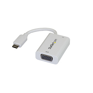 StarTech.com Adaptateur USB-C vers VGA - Convertisseur Vidéo 1080p USB Type-C vers Moniteur VGA avec Chargement - 60W PD Pass-Through - Compatible Thu StarTech.com Adaptateur USB-C vers VGA - Convertisseur Vidéo 1080p USB Type-C vers Moniteur VGA avec Chargement - 60W PD Pass-Through - Compatible Thu