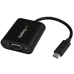 StarTech.com Adaptateur USB-C vers VGA avec switch pour mode Présentateur - 1920x1200, USB Type-C, Sortie VGA (D-Sub), 2048 x 1280 pixels CDP2VGASA StarTech.com Adaptateur USB-C vers VGA avec switch pour mode Présentateur - 1920x1200, USB Type-C, Sortie VGA (D-Sub), 2048 x 1280 pixels CDP2VGASA