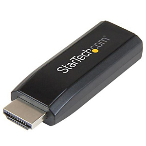 StarTech.com Adaptateur vidéo compact HDMI vers VGA avec audio - M/F - 1920x1200 / 1080p, Convertisseur vidéo actif, Noir, CE, FCC, REACH, 1900 x 1200 StarTech.com Adaptateur vidéo compact HDMI vers VGA avec audio - M/F - 1920x1200 / 1080p, Convertisseur vidéo actif, Noir, CE, FCC, REACH, 1900 x 1200