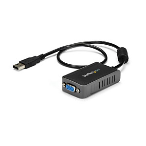 StarTech.com Adaptateur vidéo USB 2.0 vers VGA - Carte graphique externe - M/F - 1440x900, 2.0, USB Type-A, Sortie VGA (D-Sub), 1600 x 1200 pixels USB StarTech.com Adaptateur vidéo USB 2.0 vers VGA - Carte graphique externe - M/F - 1440x900, 2.0, USB Type-A, Sortie VGA (D-Sub), 1600 x 1200 pixels USB