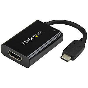 StarTech.com Adaptateur vidéo USB-C vers HDMI 4K 60 Hz avec USB Power Delivery 60 W, USB Type-C, Sortie HDMI, 3840 x 2160 pixels CDP2HDUCP StarTech.com Adaptateur vidéo USB-C vers HDMI 4K 60 Hz avec USB Power Delivery 60 W, USB Type-C, Sortie HDMI, 3840 x 2160 pixels CDP2HDUCP