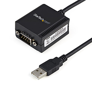 StarTech.com Câble adaptateur de 1,80 m USB vers série DB9 RS232 - Chipset FTDI, DB-9, USB 2.0 A, 0,2 m, Noir ICUSB2321F StarTech.com Câble adaptateur de 1,80 m USB vers série DB9 RS232 - Chipset FTDI, DB-9, USB 2.0 A, 0,2 m, Noir ICUSB2321F