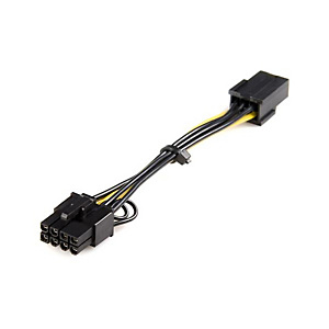 StarTech.com Câble adaptateur d'alimentation PCI Express à 6 broches vers 8 broches de 15 cm - F/M, 0,155 m, PCI-E (8-pin), PCI-E (6-pin), Mâle, Femel StarTech.com Câble adaptateur d'alimentation PCI Express à 6 broches vers 8 broches de 15 cm - F/M, 0,155 m, PCI-E (8-pin), PCI-E (6-pin), Mâle, Femel