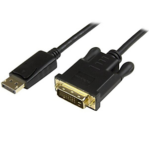 StarTech.com Câble adaptateur DisplayPort vers DVI-D de 91 cm - M/M - 1920x1200 / 1080p, 0,914 m, DisplayPort, DVI-D, Mâle, Mâle, Droit DP2DVI2MM3 StarTech.com Câble adaptateur DisplayPort vers DVI-D de 91 cm - M/M - 1920x1200 / 1080p, 0,914 m, DisplayPort, DVI-D, Mâle, Mâle, Droit DP2DVI2MM3