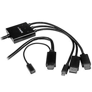 StarTech.com Câble adaptateur HDMI, DisplayPort ou Mini DisplayPort vers HDMI de 2 m - Noir, 2 m, DisplayPort + Mini DisplayPort + HDMI, HDMI + USB, M StarTech.com Câble adaptateur HDMI, DisplayPort ou Mini DisplayPort vers HDMI de 2 m - Noir, 2 m, DisplayPort + Mini DisplayPort + HDMI, HDMI + USB, M