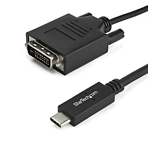 StarTech.com Câble adaptateur USB-C vers DVI-D de 2 m - 1920 x 1200, 2 m, USB Type-C, DVI-D, Mâle, Mâle, Droit CDP2DVIMM2MB StarTech.com Câble adaptateur USB-C vers DVI-D de 2 m - 1920 x 1200, 2 m, USB Type-C, DVI-D, Mâle, Mâle, Droit CDP2DVIMM2MB