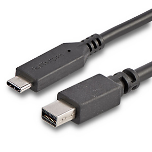 StarTech.com Câble adaptateur USB-C vers Mini DisplayPort 4K 60 Hz de 1,8 m en noir, 1,8 m, USB Type-C, Mini DisplayPort, Mâle, Mâle, Droit CDP2MDPMM6 StarTech.com Câble adaptateur USB-C vers Mini DisplayPort 4K 60 Hz de 1,8 m en noir, 1,8 m, USB Type-C, Mini DisplayPort, Mâle, Mâle, Droit CDP2MDPMM6