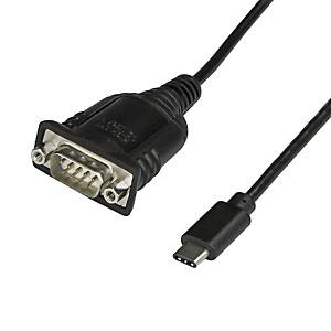 StarTech.com Câble Adaptateur USB-C vers Série de 40 cm - Convertisseur USB Type C vers RS232 (DB9) - Câble Série USB-C pour PLCs/APIs, Scanners, Impr StarTech.com Câble Adaptateur USB-C vers Série de 40 cm - Convertisseur USB Type C vers RS232 (DB9) - Câble Série USB-C pour PLCs/APIs, Scanners, Impr