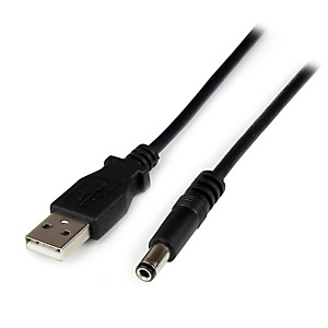 StarTech.com Câble d'alimentation USB vers connecteur annulaire de type N 5 V CC de 1 m - USB A vers V CC de 5,5 mm, 1 m, USB A, Barrel type N USB2TYP StarTech.com Câble d'alimentation USB vers connecteur annulaire de type N 5 V CC de 1 m - USB A vers V CC de 5,5 mm, 1 m, USB A, Barrel type N USB2TYP