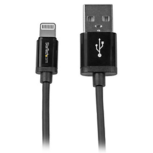 StarTech.com Câble Apple Lightning vers USB pour iPhone 5 / iPod / iPad de 1 m - M/M - Noir, 1 m, Lightning, USB A, Mâle, Mâle, Noir USBLT1MB StarTech.com Câble Apple Lightning vers USB pour iPhone 5 / iPod / iPad de 1 m - M/M - Noir, 1 m, Lightning, USB A, Mâle, Mâle, Noir USBLT1MB