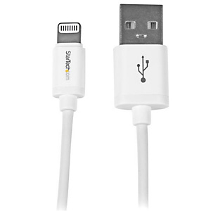 StarTech.com Câble Apple Lightning vers USB pour iPhone, iPod, iPad - 1 m Blanc, 1 m, Lightning, USB A, Mâle, Mâle, Blanc USBLT1MW StarTech.com Câble Apple Lightning vers USB pour iPhone, iPod, iPad - 1 m Blanc, 1 m, Lightning, USB A, Mâle, Mâle, Blanc USBLT1MW
