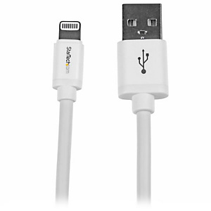 StarTech.com Câble Apple Lightning vers USB pour iPhone, iPod, iPad - 2 m Blanc, 2 m, Lightning, USB A, Mâle, Mâle, Blanc USBLT2MW StarTech.com Câble Apple Lightning vers USB pour iPhone, iPod, iPad - 2 m Blanc, 2 m, Lightning, USB A, Mâle, Mâle, Blanc USBLT2MW