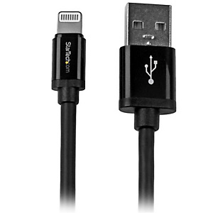 StarTech.com Câble Apple Lightning vers USB pour iPhone, iPod, iPad - 2 m Noir, 2 m, Lightning, USB A, Mâle, Mâle, Noir USBLT2MB StarTech.com Câble Apple Lightning vers USB pour iPhone, iPod, iPad - 2 m Noir, 2 m, Lightning, USB A, Mâle, Mâle, Noir USBLT2MB
