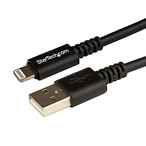 StarTech.com Câble Apple Lightning vers USB pour iPhone, iPod, iPad - 3 m Noir, 3 m, Lightning, USB A, Mâle, Mâle, Noir USBLT3MB StarTech.com Câble Apple Lightning vers USB pour iPhone, iPod, iPad - 3 m Noir, 3 m, Lightning, USB A, Mâle, Mâle, Noir USBLT3MB