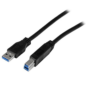StarTech.com Câble Certifié USB 3.0 A vers B 2 m - M/M - Cordon USB3 SuperSpeed USB A USB B, 2 m, USB A, USB B, USB 3.2 Gen 1 (3.1 Gen 1), 5 Gbit/s, N StarTech.com Câble Certifié USB 3.0 A vers B 2 m - M/M - Cordon USB3 SuperSpeed USB A USB B, 2 m, USB A, USB B, USB 3.2 Gen 1 (3.1 Gen 1), 5 Gbit/s, N