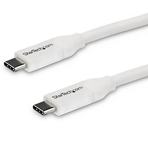 StarTech.com Câble de Charge Rapide USB-C de 4m, Charge et Synchronisation, 100W (5A) PD, USB 2.0, Certifié USB-IF - Cordon de Charge USB C Blanc, 4 m StarTech.com Câble de Charge Rapide USB-C de 4m, Charge et Synchronisation, 100W (5A) PD, USB 2.0, Certifié USB-IF - Cordon de Charge USB C Blanc, 4 m