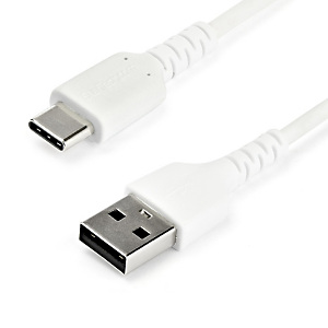 StarTech.com Câble de Charge Rapide USB-A vers USB-C de 2m, Robuste, Charge et Synchronisation, 3A, USB 2.0, Gaine TPE Blanche et Fibre d'Aramide - Co StarTech.com Câble de Charge Rapide USB-A vers USB-C de 2m, Robuste, Charge et Synchronisation, 3A, USB 2.0, Gaine TPE Blanche et Fibre d'Aramide - Co