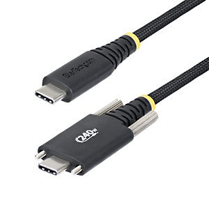 StarTech.com Câble de Charge USB-C de 2m, Verrouillage par Vis Latérale, 240 W (5A) PD EPR, Gaine en Silicone avec Nylon Tressé, Câble de Charge USB 2 StarTech.com Câble de Charge USB-C de 2m, Verrouillage par Vis Latérale, 240 W (5A) PD EPR, Gaine en Silicone avec Nylon Tressé, Câble de Charge USB 2