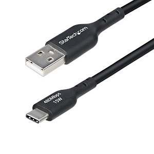 StarTech.com Câble de Charge USB-A vers USB-C de 3m, Charge et Synchronisation, 3A, USB 2.0, Gaine TPE - Cordon de Charge USB Noir, 3 m, USB A, USB C, StarTech.com Câble de Charge USB-A vers USB-C de 3m, Charge et Synchronisation, 3A, USB 2.0, Gaine TPE - Cordon de Charge USB Noir, 3 m, USB A, USB C,