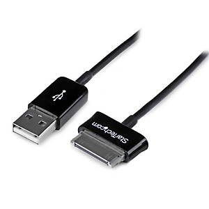 StarTech.com Câble Connecteur Dock vers USB pour Samsung Galaxy Tab 3 m - Noir, Noir, USB A, Samsung 30-pin, 3 m, Mâle, Mâle USB2SDC3M StarTech.com Câble Connecteur Dock vers USB pour Samsung Galaxy Tab 3 m - Noir, Noir, USB A, Samsung 30-pin, 3 m, Mâle, Mâle USB2SDC3M