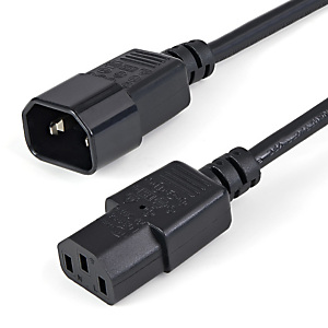StarTech.com Câble / Cordon d'extension d'alimentation standard C13 vers C14 de 1m - Mâle / Femelle, 1 m, Coupleur C14, Coupleur C13, SVT, 250 V, 5 A StarTech.com Câble / Cordon d'extension d'alimentation standard C13 vers C14 de 1m - Mâle / Femelle, 1 m, Coupleur C14, Coupleur C13, SVT, 250 V, 5 A