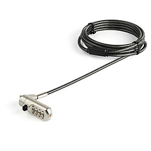 StarTech.com C?âble de sécurité pour ordinateur portable - 2 m - Verrou à combinaison - Antivol Nano-Slot, 2 m, Kensington, Verrouillage à combinaison StarTech.com C?âble de sécurité pour ordinateur portable - 2 m - Verrou à combinaison - Antivol Nano-Slot, 2 m, Kensington, Verrouillage à combinaison