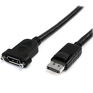 StarTech.com Câble DisplayPort à Montage sur Panneau 1m - 4K x 2K - Câble d'Extension DP 1.2 M/F - Câble d'Extension Vidéo DP avec Connecteur DP à Mon StarTech.com Câble DisplayPort à Montage sur Panneau 1m - 4K x 2K - Câble d'Extension DP 1.2 M/F - Câble d'Extension Vidéo DP avec Connecteur DP à Mon