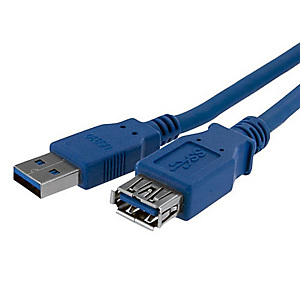 StarTech.com Câble d'extension bleu SuperSpeed USB 3.0 A vers A 1 m - M/F, 1 m, USB A, USB A, USB 3.2 Gen 1 (3.1 Gen 1), 5 Gbit/s, Bleu USB3SEXT1M StarTech.com Câble d'extension bleu SuperSpeed USB 3.0 A vers A 1 m - M/F, 1 m, USB A, USB A, USB 3.2 Gen 1 (3.1 Gen 1), 5 Gbit/s, Bleu USB3SEXT1M