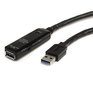 StarTech.com Câble d'extension USB 3.0 actif 10 m - M/F, 10 m, USB A, USB A, USB 3.2 Gen 1 (3.1 Gen 1), 5 Gbit/s, Noir USB3AAEXT10M StarTech.com Câble d'extension USB 3.0 actif 10 m - M/F, 10 m, USB A, USB A, USB 3.2 Gen 1 (3.1 Gen 1), 5 Gbit/s, Noir USB3AAEXT10M