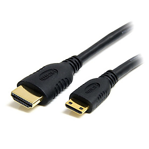 StarTech.com Câble HDMI haute vitesse avec Ethernet 1 m - HDMI vers HDMI Mini - M/M, 1 m, HDMI Type A (Standard), HDMI Type C (Mini), Compatibilité 3D StarTech.com Câble HDMI haute vitesse avec Ethernet 1 m - HDMI vers HDMI Mini - M/M, 1 m, HDMI Type A (Standard), HDMI Type C (Mini), Compatibilité 3D