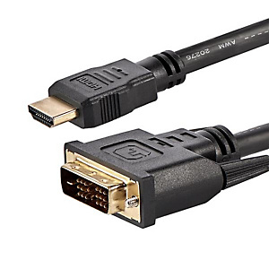 StarTech.com Câble HDMI® vers DVI-D de 1,8m - Mâle / Mâle - Noir, 1,8 m, HDMI, DVI-D, Mâle, Mâle, Droit HDMIDVIMM6 StarTech.com Câble HDMI® vers DVI-D de 1,8m - Mâle / Mâle - Noir, 1,8 m, HDMI, DVI-D, Mâle, Mâle, Droit HDMIDVIMM6