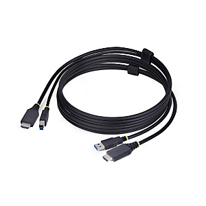 StarTech.com Câble KVM HDMI de 1,8m et USB 5Gbps, 4K 60Hz, Câble Combo HDMI 2.0 et USB pour Commutateurs/Switchs KVM, 1,8 m, USB, USB, HDMI, Noir, HDM StarTech.com Câble KVM HDMI de 1,8m et USB 5Gbps, 4K 60Hz, Câble Combo HDMI 2.0 et USB pour Commutateurs/Switchs KVM, 1,8 m, USB, USB, HDMI, Noir, HDM