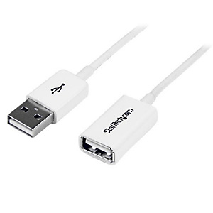 StarTech.com Câble Rallonge USB 1m - Cable USB 2.0 A-A Mâle / Femelle - Blanc, 1 m, USB A, USB A, USB 2.0, 0,48 Gbit/s, Blanc USBEXTPAA1MW StarTech.com Câble Rallonge USB 1m - Cable USB 2.0 A-A Mâle / Femelle - Blanc, 1 m, USB A, USB A, USB 2.0, 0,48 Gbit/s, Blanc USBEXTPAA1MW