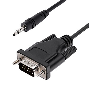 StarTech.com Câble Série DB9 vers 3.5mm de 1m - Câble RS232 DB9 Mâle à 3.5mm - Adaptateur Série DB9 à 3.5mm pour le Calibrage de Projecteurs, d'Enseig StarTech.com Câble Série DB9 vers 3.5mm de 1m - Câble RS232 DB9 Mâle à 3.5mm - Adaptateur Série DB9 à 3.5mm pour le Calibrage de Projecteurs, d'Enseig