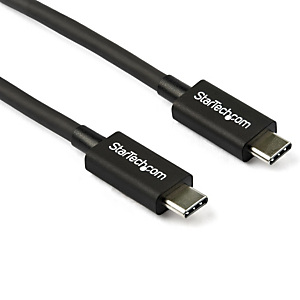 StarTech.com Câble Thunderbolt 3 de 0,8 m - 40 Gbps, Mâle, Mâle, 0,8 m, Noir, Nickel, 40 Gbit/s TBLT34MM80CM StarTech.com Câble Thunderbolt 3 de 0,8 m - 40 Gbps, Mâle, Mâle, 0,8 m, Noir, Nickel, 40 Gbit/s TBLT34MM80CM