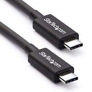 StarTech.com Câble Thunderbolt 3 (40 Gb/s) USB-C de 50 cm - Compatible Thunderbolt, USB et DisplayPort - M/M, Mâle, Mâle, 0,5 m, Noir, Nickel, 40 Gbit StarTech.com Câble Thunderbolt 3 (40 Gb/s) USB-C de 50 cm - Compatible Thunderbolt, USB et DisplayPort - M/M, Mâle, Mâle, 0,5 m, Noir, Nickel, 40 Gbit