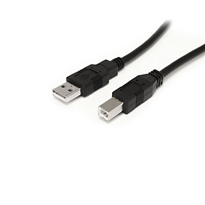 StarTech.com Câble USB 2.0 actif A vers B de 10 m - M/M, 9 m, USB A, USB B, USB 2.0, 0,48 Gbit/s, Noir USB2HAB30AC StarTech.com Câble USB 2.0 actif A vers B de 10 m - M/M, 9 m, USB A, USB B, USB 2.0, 0,48 Gbit/s, Noir USB2HAB30AC