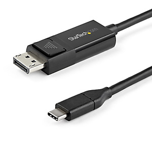 StarTech.com Câble USB Type-C vers DisplayPort 1.2 (bidirectionnel) - 1m - Adaptateur USB-C à DP, 1 m, DisplayPort, USB Type-C, Mâle, Mâle, Droit CDP2 StarTech.com Câble USB Type-C vers DisplayPort 1.2 (bidirectionnel) - 1m - Adaptateur USB-C à DP, 1 m, DisplayPort, USB Type-C, Mâle, Mâle, Droit CDP2