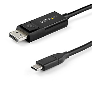 StarTech.com Câble USB Type-C vers DisplayPort 1.4 (bidirectionnel) - 1m - Adaptateur USB-C à DP, 1 m, USB Type-C, DisplayPort, Mâle, Mâle, Droit CDP2 StarTech.com Câble USB Type-C vers DisplayPort 1.4 (bidirectionnel) - 1m - Adaptateur USB-C à DP, 1 m, USB Type-C, DisplayPort, Mâle, Mâle, Droit CDP2