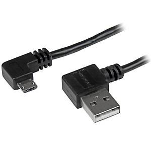 StarTech.com Câble USB A vers Micro B de 1 m avec connecteurs coudés à angle droit - M/M - Noir, 1 m, USB A, Micro-USB B, USB 2.0, Mâle/Mâle, Noir USB StarTech.com Câble USB A vers Micro B de 1 m avec connecteurs coudés à angle droit - M/M - Noir, 1 m, USB A, Micro-USB B, USB 2.0, Mâle/Mâle, Noir USB
