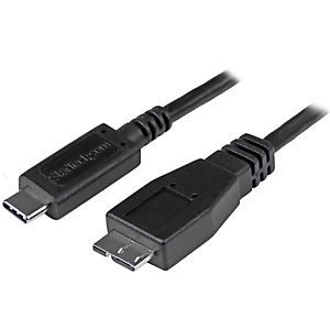 StarTech.com Câble USB-C vers Micro USB-B de 1m, USB 10Gbps, Cordon de Données, 3A, Câble de Transfert de Données USB C vers Micro-B, 1 m, USB C, Micr StarTech.com Câble USB-C vers Micro USB-B de 1m, USB 10Gbps, Cordon de Données, 3A, Câble de Transfert de Données USB C vers Micro-B, 1 m, USB C, Micr