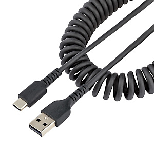 StarTech.com Câble USB vers USB-C de 1m - Cordon USB USB-C Enroulé à Usage Intensif - Câble USB-A vers USB-C en Fibre Aramide Robuste - Chargeur USB-C StarTech.com Câble USB vers USB-C de 1m - Cordon USB USB-C Enroulé à Usage Intensif - Câble USB-A vers USB-C en Fibre Aramide Robuste - Chargeur USB-C