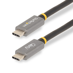 StarTech.com Câble USB4 de 1m, Câble USB-C Certifié par l'USB-IF, 40 Gbps, Cordon de Transfert de Données USB Type-C, 100W PD, 8K 60Hz, Compatible ave StarTech.com Câble USB4 de 1m, Câble USB-C Certifié par l'USB-IF, 40 Gbps, Cordon de Transfert de Données USB Type-C, 100W PD, 8K 60Hz, Compatible ave