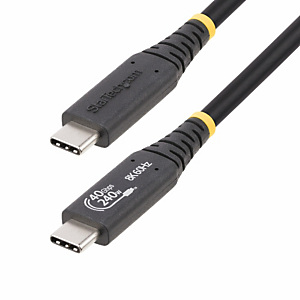 StarTech.com Câble USB4 de 1m, Câble USB-C Certifié USB-IF, 40Gbps, Power Delivery 240W PD 3.1 EPR, 8K 60Hz, Cordon de Transfert de Données USB Type-C StarTech.com Câble USB4 de 1m, Câble USB-C Certifié USB-IF, 40Gbps, Power Delivery 240W PD 3.1 EPR, 8K 60Hz, Cordon de Transfert de Données USB Type-C