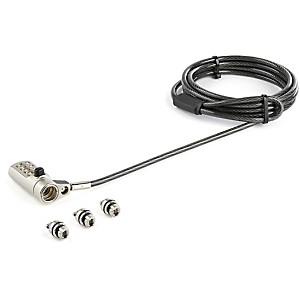 StarTech.com Câble de Verrouillage Universel à Combinaison de 2 m pour Ordinateur Portable - Combinaison à 4 Chiffres - Compatible avec K-Slot, Nano, StarTech.com Câble de Verrouillage Universel à Combinaison de 2 m pour Ordinateur Portable - Combinaison à 4 Chiffres - Compatible avec K-Slot, Nano,