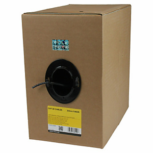 STARTECH .com Bobina de Cable de Red Ethernet Cat5e a Granel - 304,8m - Sólido - CMR - Negro - Se Ajusta a TAA, 304,9 m, Cat5e, U/UTP (UTP), Negro WIR5ECMRBK STARTECH .com Bobina de Cable de Red Ethernet Cat5e a Granel - 304,8m - Sólido - CMR - Negro - Se Ajusta a TAA, 304,9 m, Cat5e, U/UTP (UTP), Negro WIR5ECMRBK