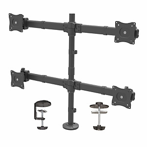 STARTECH .com Brazo de Escritorio para 4 Monitores 2x2 de hasta 27'' con Montaje VESA- Soporte Ergonómico con Mástil, Articulado y Altura Ajustable - Inclinación/Giro/Rotación - Abrazadera/Ojal, Abrazadera, 32 kg, 33 cm (13''), 68,6 cm (27''), 100 x 100 m STARTECH .com Brazo de Escritorio para 4 Monitores 2x2 de hasta 27'' con Montaje VESA- Soporte Ergonómico con Mástil, Articulado y Altura Ajustable - Inclinación/Giro/Rotación - Abrazadera/Ojal, Abrazadera, 32 kg, 33 cm (13''), 68,6 cm (27''), 100 x 100 m