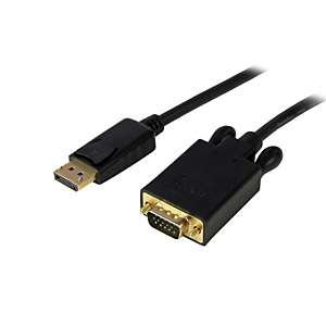 STARTECH .com Cable de 1,8m DisplayPort a VGA - Cable Adaptador Activo de DisplayPort a VGA - Vídeo 1080p - Cable de Monitor DP a VGA - Convertidor DP 1.2 a VGA - Conector DP con Pestillo, 1,8 m, DisplayPort, VGA (D-Sub), Macho, Macho, Derecho DP2VGAMM6B STARTECH .com Cable de 1,8m DisplayPort a VGA - Cable Adaptador Activo de DisplayPort a VGA - Vídeo 1080p - Cable de Monitor DP a VGA - Convertidor DP 1.2 a VGA - Conector DP con Pestillo, 1,8 m, DisplayPort, VGA (D-Sub), Macho, Macho, Derecho DP2VGAMM6B